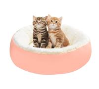 Gungtj Soft Dog Bed - Warming Anti-Slip Soft Dog Round Bed,Washable Comfortable Beautiful Plush Fuzzy Calming for Dogs Cats