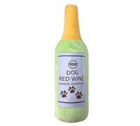 Gungtj Squeaky Dog Toys - Wine Bottle Shape Funny Game - Dog Toys Plush - for Teething Mental Stimulation Physical Activity Indoor Outdoor Crate Enrichment