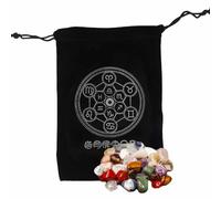 Gungtj Tarot Card Holder Pouch,Mysterious Tarot Card Storage Bag - & Dice Storage Bag, Board Game Embroidery Drawstring for Enthusiasts, Section C, Refer to description, Unisex
