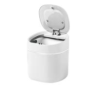 Gungtj Trash Bin, Press To Open Desktop Trash Can, Multi Functional Mini Waste Basket , Space Saving Tabletop Garbage For Office, Bedroom, 6.1 x 5.31 x 5.31 Inches