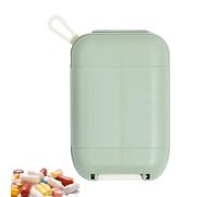 Gungtj Travel Pill Organizer - Moisture Proof Small Pill Organizer for Pocket Purse - Daily Portable Medicine Holder Container, Supplements Tablet Box for Fish Oil