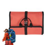 Gungtj Waterproof Hiking Bag, Tie Roll Bag Tools, Tool Organizer Bag for Hiking and Rock Climbing, Folding Tie Roll Storage Organizer for Tools, Gear, and Mountaineering, Orange, Se référer au