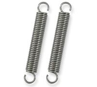 GUNGY Extension Spring 100 mm Tension Spring With Dual Hook in 304 Stainless Steel OD 15 mm Wire Diameter 2.2 Max Load 11.8 kg 2.2 x 15 x 100 mm 2 Pieces