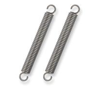 GUNGY Extension Spring 100mm Tension Spring With Dual Hook in 304 Stainless Steel OD 12mm Wire Diameter 2mm Max Load 12KG 2x12x100mm 2 Pieces