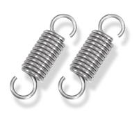 GUNGY Extension Spring 50mm Tension Spring With Dual Hook in 304 Stainless Steel OD 15mm Wire Diameter 2.2mm Max Load 11.8KG 2.2x15x50mm 2 Pieces