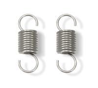 GUNGY Extension Spring 50mm Tension Spring With Dual Hook in 304 Stainless Steel OD 18mm Wire Diameter 2mm Max Load 8.3KG 2x18x50mm 2 Pieces