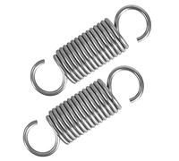 GUNGY Extension Spring 60 mm Tension Spring With Dual Hook in 304 Stainless Steel OD 18 mm Wire Diameter 2 mm Max Load 8.3 kg 2 x 18 x 60 mm 2 Pieces
