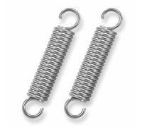GUNGY Extension Spring 60mm Tension Spring With Dual Hook in 304 Stainless Steel OD 12mm Wire Diameter 2mm Max Load 12KG 2x12x60mm 2 Pieces