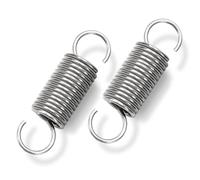 GUNGY Extension Spring 60mm Tension Spring With Dual Hook in 304 Stainless Steel OD 16mm Wire Diameter 2mm Max Load 8.8KG 2x16x60mm 2 Pieces
