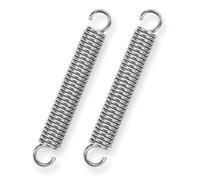 GUNGY Extension Spring 80mm Tension Spring With Dual Hook in 304 Stainless Steel OD 12mm Wire Diameter 2mm Max Load 12KG 2x12x80mm 2 Pieces