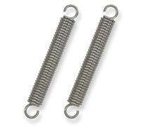 GUNGY Extension Spring 90mm Tension Spring With Dual Hook in 304 Stainless Steel OD 12mm Wire Diameter 2mm Max Load 12KG 2x12x90mm 2 Pieces