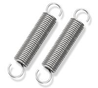 GUNGY Extension Spring 90mm Tension Spring With Dual Hook in 304 Stainless Steel OD 16mm Wire Diameter 2mm Max Load 8.8KG 2x16x90mm 2 Pieces