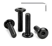 GUNGY Pack of 25 Stainless Steel Screws A2 Allen Screws Flat Head Screws M5 x 35 mm Full Thread with Allen Key for Furniture Assembly Mechanical Engineering Electronics