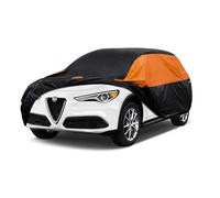 GUNHYI Car Cover Custom Fit for Alfa Stelvio (2017-2022) Waterproof, Breathable, All - Weather Protection Outdoor Full Cover for Rain, Sun, UV Protection, with Reflective Stripes.