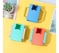 Guniata 3 Pcs Juice Box Holder Squeeze Proof Juice Bag Holder Adjustable Folding Flipping Holder Yogurt Pouch Holder with Handles Prevent Messes and Support Self Feeding Reusable Food Pouch Holder for