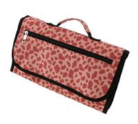 Guniata Portable Diaper Changing Pad Waterproof Nappy Changing Mat with Wipes Pocket Foldable Travel Baby Changing Pad Lightweight Diaper Changing Mat for Newborns Girls and Boys(Pink Leopard Print)