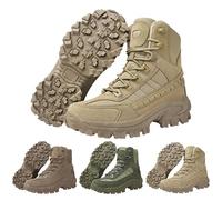 GUNJXNIL Men's Work Boots, Hiking Shoes, Waterproof, Lightweight | Trekking shoes, non-slip high hiking boots, comfortable work shoes, military tactical work boots, outdoor mountain boots