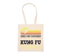 GUNMANTOR Surely Everyone Was Not Kung Fu Shopping Bag Beige Reusable Sustainable Eco Friendly Reusable Shopping Bag