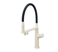 Gunmetal Brass Kitchen Faucet, Single Hole Dual Handle, Hot & Cold Water Control, Filtered Water, Dual Function Sink Faucet (Brushed Gray, G9/16)