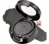 Gunmetal Glow Shimmer Glitter Eyeshadow - Buildable Pressed Powder For Smoky Eye Looks Accentuating Eyelids Long Lasting Waterproof Sparkle High Shine Makeup In Sl ompact With Mirror For Adult