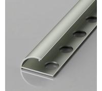 Gunmetal Gray Aluminum Tile Trim - Curved Corner Edging for 10/12mm Wall Panels, Waterproof 100cm (2pcs) - Perfect for Bathroom & Kitchen Tile Finishing, Durable & Stylish Solution
