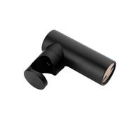 Gunmetal Shower Holder Handheld Shower Support Wall Mounted Sprayer Shower Bracket Bathroom Brass Accessories Screw Install(Black)