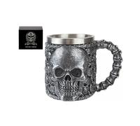 Gunmetal Skull Tankard 16Cm Collectable Ornament PMS Multi One Size