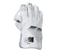 Gunn and Moore GM Cricket Protective Wicket Keeping Gloves | 606 | White/Black | Youths | Ambidextrous | 1 Pair | 52072307