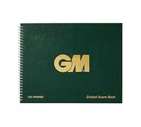 Gunn & Moore - GM Cricket Scorebook - Wire-bound, Bowling Analysis, Green & Gold Logo, 100 Innings