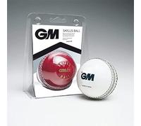 Gunn & Moore GM | Ben Stokes BS55 Cricket Skills Ball | Bounce Similar to Leather Ball | Tough PVC Outer | Durable Stitched Seam | Red & White | Quantity 1
