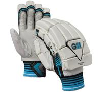 Gunn & Moore GM | Ben Stokes Diamond 606 Cricket Batting Gloves | Calf Leather Palm | Double-Sided Sweatband | Sl ack of Hand Shape | Youths Right Handed | 1 Pair | Approx 450 g per Pair