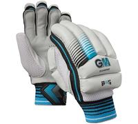 Gunn & Moore GM | Ben Stokes Diamond Cricket Batting Gloves | Split Leather Palm | Single-Sided Sweatband | Sl ack of Hand Shape | Extra Small Junior Left Handed | 1 Pair | Approx 390 g per Pair