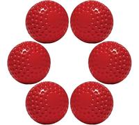 Gunn & Moore GM Cricket Training Ball, Bowling Machine Ball (6 Ball Pack), Red, Size Senior/Adult/Mens & Boys Aged 13 and Over