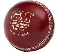 Gunn & Moore GM Leather Cricket Match Ball, Catalyst Grade 2, Red, Suitable for Children, Boys and Girls Aged 12 and Under