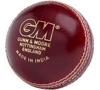 Gunn & Moore GM | Cricket Ball | Icon Grade 1 League Match | Hand Stitched Waxed Leather 72-75 Seam Stitches | Junior | 4.69-5.06 Ounces | Red