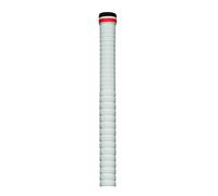 Gunn & Moore GM Cricket Bat Grips | DYNAMIC | Soft Feel Premium Rubber for Secure Bottom Hand Hold | Suitable for Virtually All Handle Sizes - 12" Long | 12 Pack | White with Black & Red Hoops