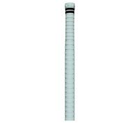 Gunn & Moore GM Cricket Bat Grips | TERRAIN | Premium Rubber with Tyre Pattern for Excellent Bat Control | Suitable for Virtually All Handle Sizes - 12" Long | 12 Pack | White with Black Hoops