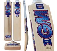 Gunn & Moore GM Cricket Bat | Mana 909 | Unbleached Grade 1 English Willow | DXM, ToeTek and NOW! | Full Size Short Handle Suitable for Players 175cm / 5' 9" & over