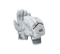Gunn & Moore GM Cricket Batting Gloves | 808 | Comfort with Protection | Calf Leather Palm | Junior Right Handed | Approx Weight per Pair 480 g, White