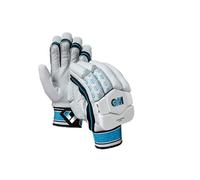 Gunn & Moore GM Cricket Batting Gloves | Ben Stokes Diamond 404 | Sleek Back of Hand Shape | Calf Leather Palm | Extra Small Adult Left Handed | 1 Pair | Approx 300 g per Pair