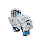 Gunn & Moore GM Cricket Batting Gloves | Ben Stokes Diamond 606 | Sleek Back of Hand Shape | Calf Leather Palm | Small Adult Right Handed | 1 Pair | Approx 500 g per Pair