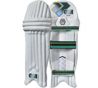 Gunn & Moore GM Cricket Batting Pads | Aion | Traditional Cotton & Cane | Small Junior Ambidextrous - 12.75" From Top of Instep to Middle of Knee | Approx 0.98 kg per Pair | 1 Pair | White