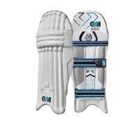 Gunn & Moore GM Cricket Batting Pads, Ben Stokes Diamond Original, Traditional Cotton & Cane, Large Adult Right Handed - 19", Approx Weight 2.32 kg, 1 Pair, White