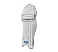 Gunn & Moore GM Cricket Batting Pads | Diamond 606 | Traditional Cotton & Cane | Junior Left Handed - 13.75" | Approx Weight 1.39 kg | 1 Pair | White