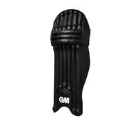 Gunn & Moore GM Cricket Batting Pads - MAXI 606 - Traditional Cotton and Cane - Adult Right Handed - 18" - 1 Pair - Black