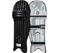 Gunn & Moore GM Cricket Batting Pads | Maxi 606 | Traditional Cotton & Cane | Adult Right Handed - 18" From Top of Instep to Middle of Knee | Approx 2.24 kg per Pair | 1 Pair | Black