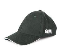 Gunn & Moore GM Cricket Hat | Cricket Cap | Pre-Shaped Two-Tone Peak | Brushed Twill | Easi-Fit Hook-and-Loop Fastener | One Size Fits All | 51 - 63 cm Circumference | Green