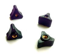 Gunn & Moore GM Cricket | Helmet Nuts | Spares | Set of Four | Suitable for GM Purist Geo Helmets, Black