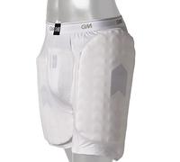 Gunn & Moore GM | Cricket Protective Shorts | 909 | Special Blend Stretch Cotton with Elastic Waist for Comfort Fit | Integral Pouch for Box Abdo Guard | White | Medium Boys for Waist 27-28"
