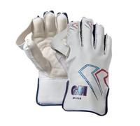 Gunn & Moore GM | Cricket Wicket Keeping Keeper Gloves | Mana | PVC Faux Leather Back of Hand | Cotton Lining & Pimple Rubber Palm | Junior | 1 Pair